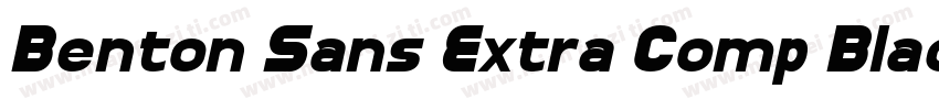 Benton Sans Extra Comp Black字体转换